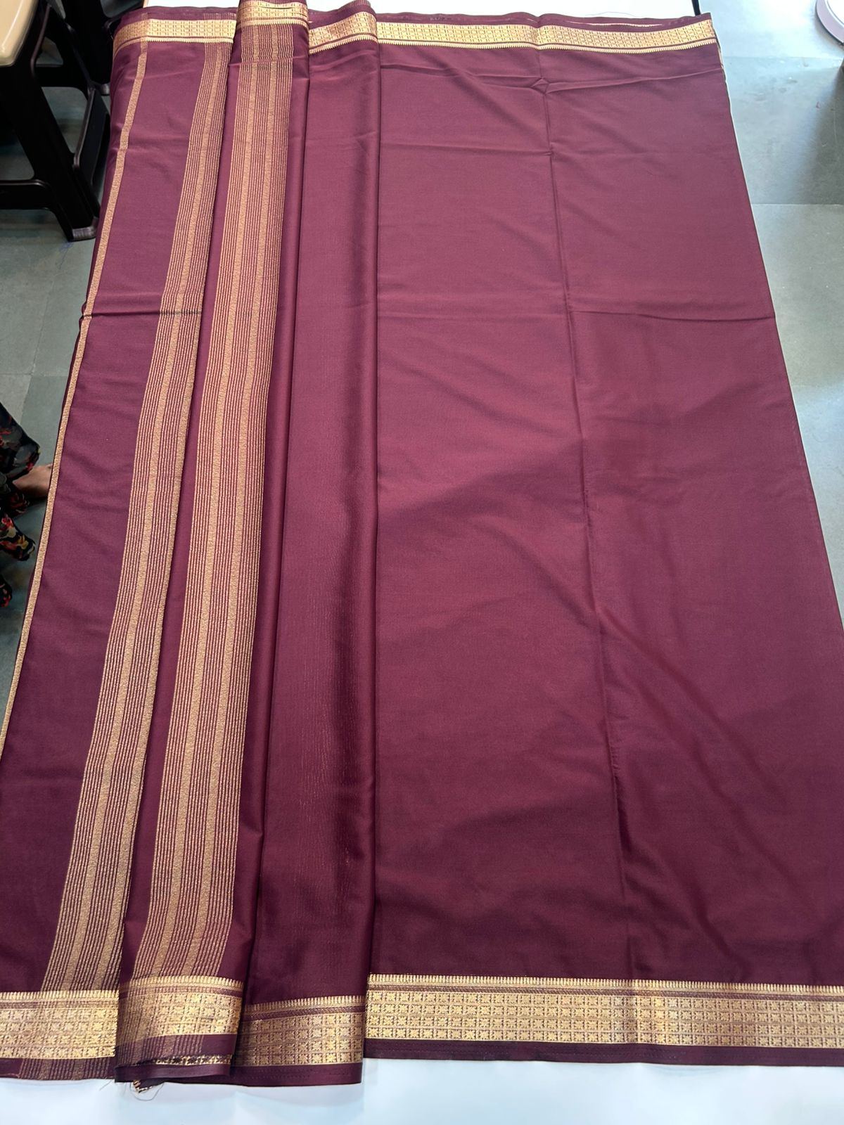 Mysore Crepe Self Saree (2885)