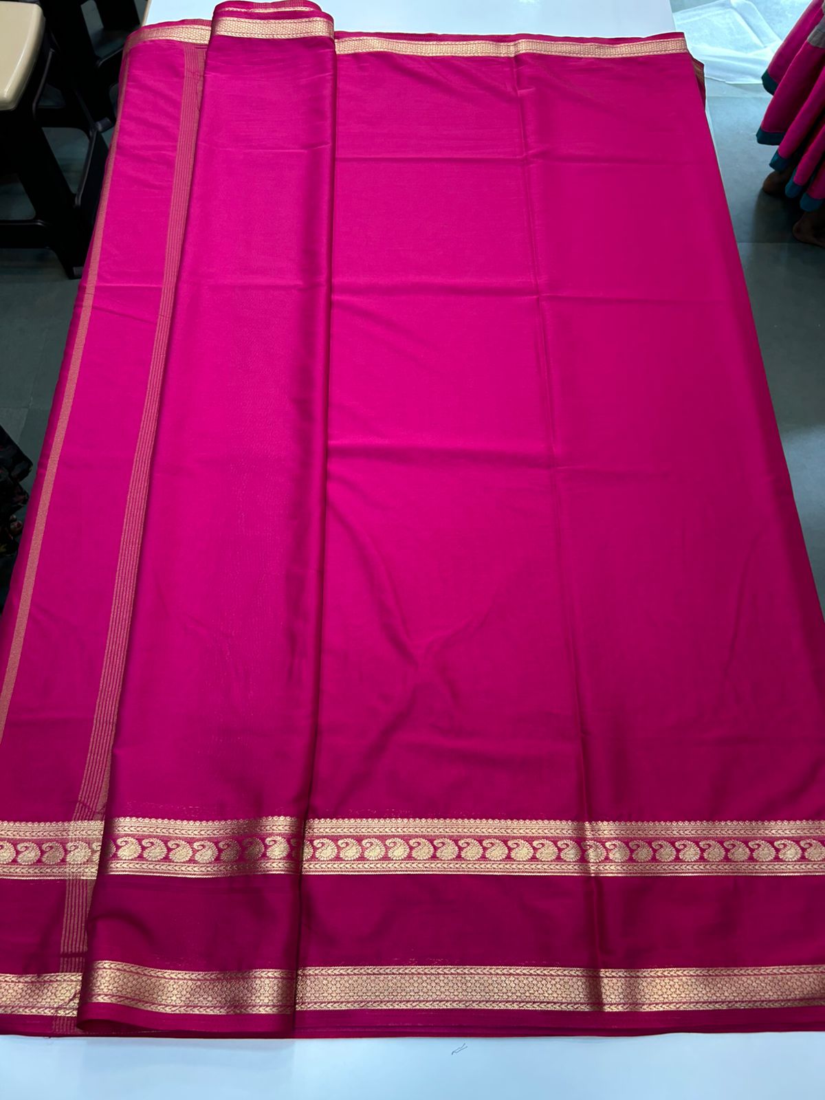Mysore Crepe Self Saree (2882)