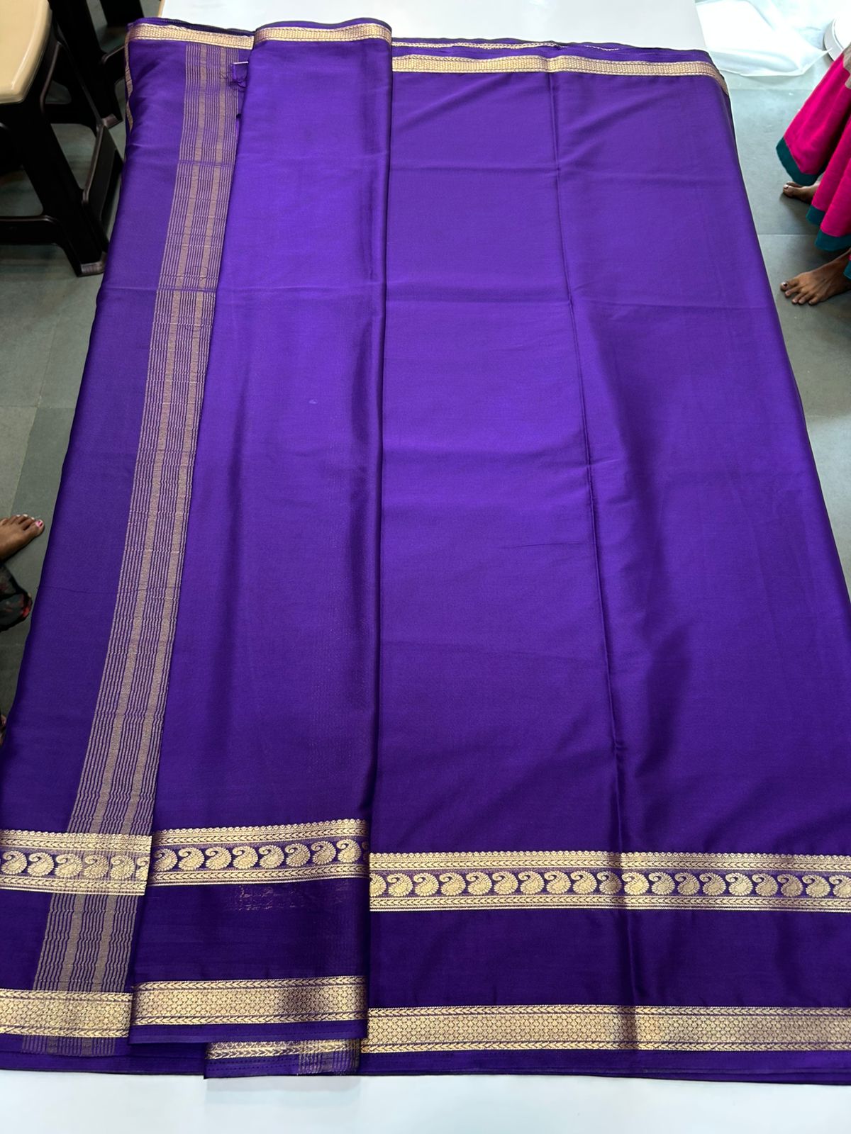 Mysore Crepe Self Saree (2882)