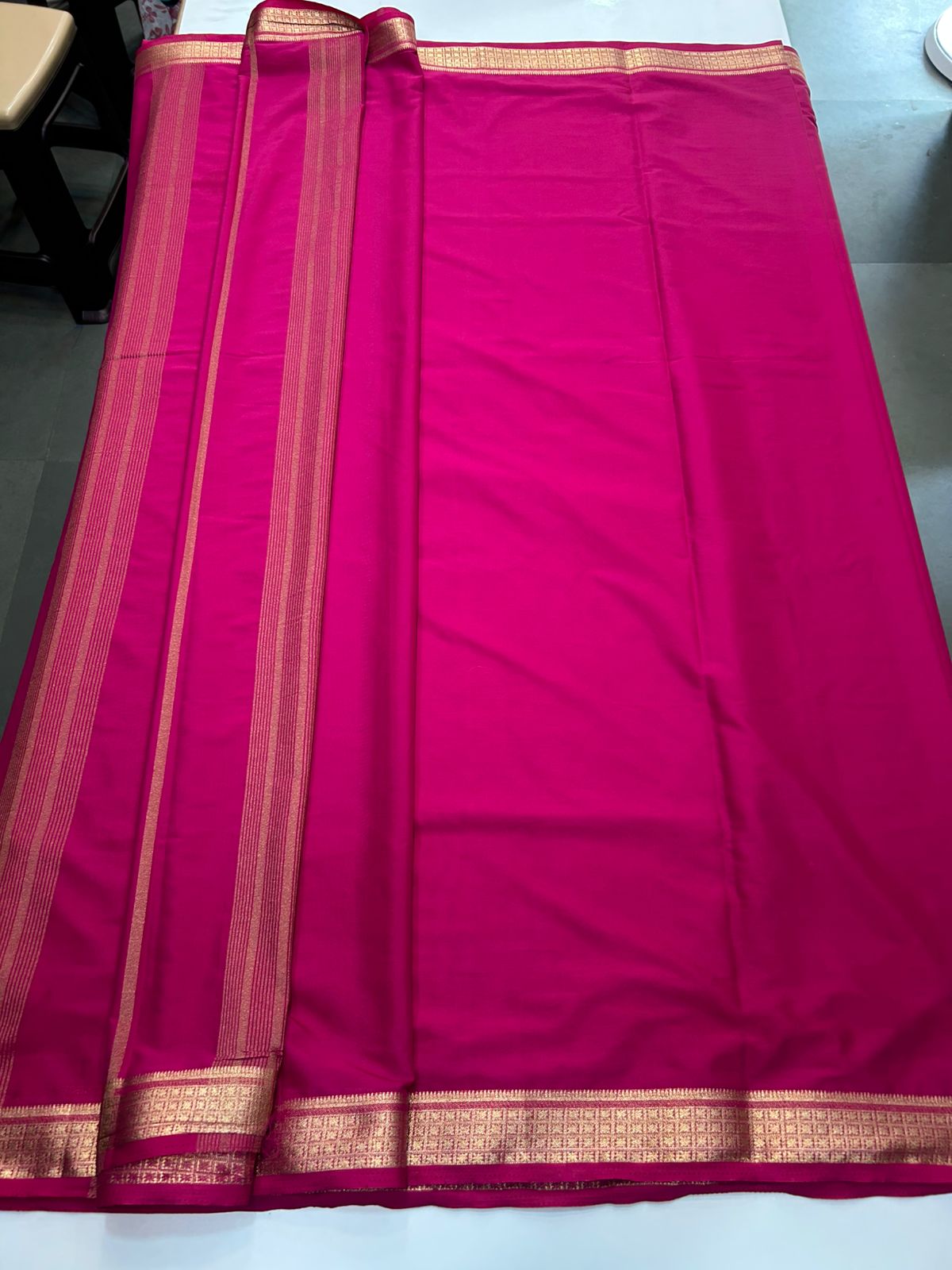 Mysore Crepe Self Saree (2885)