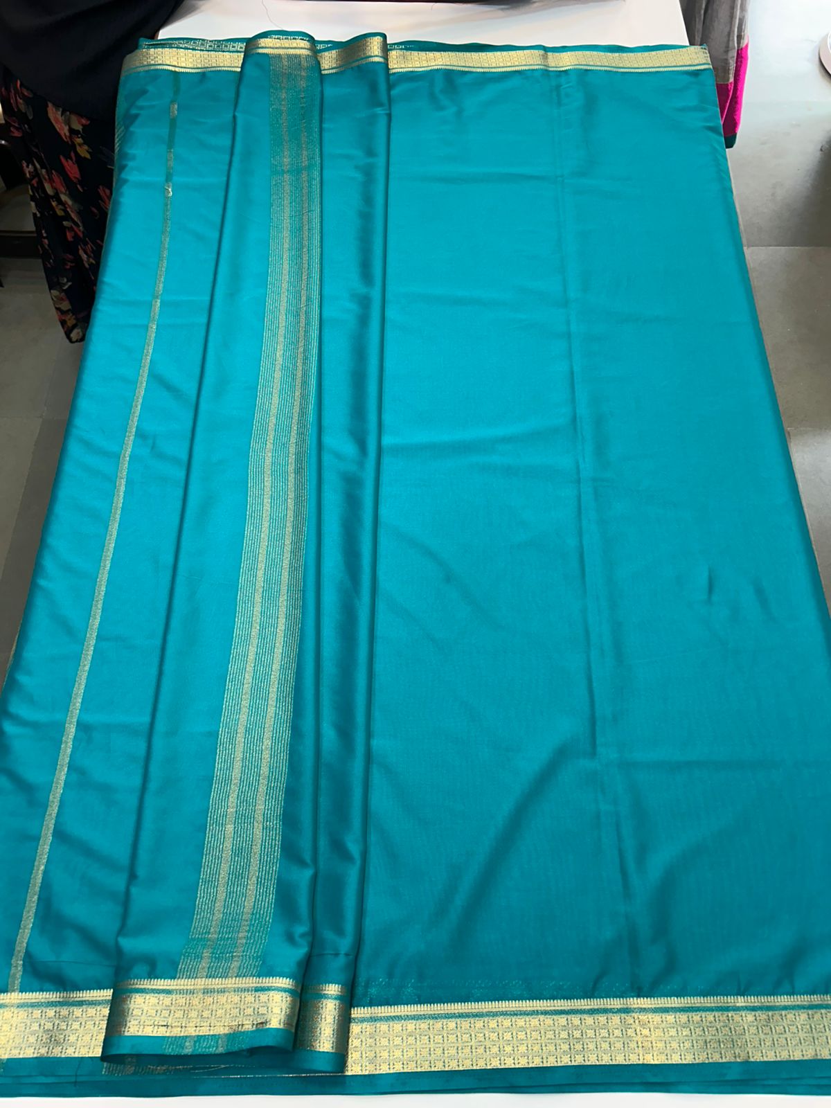 Mysore Crepe Self Saree (2885)