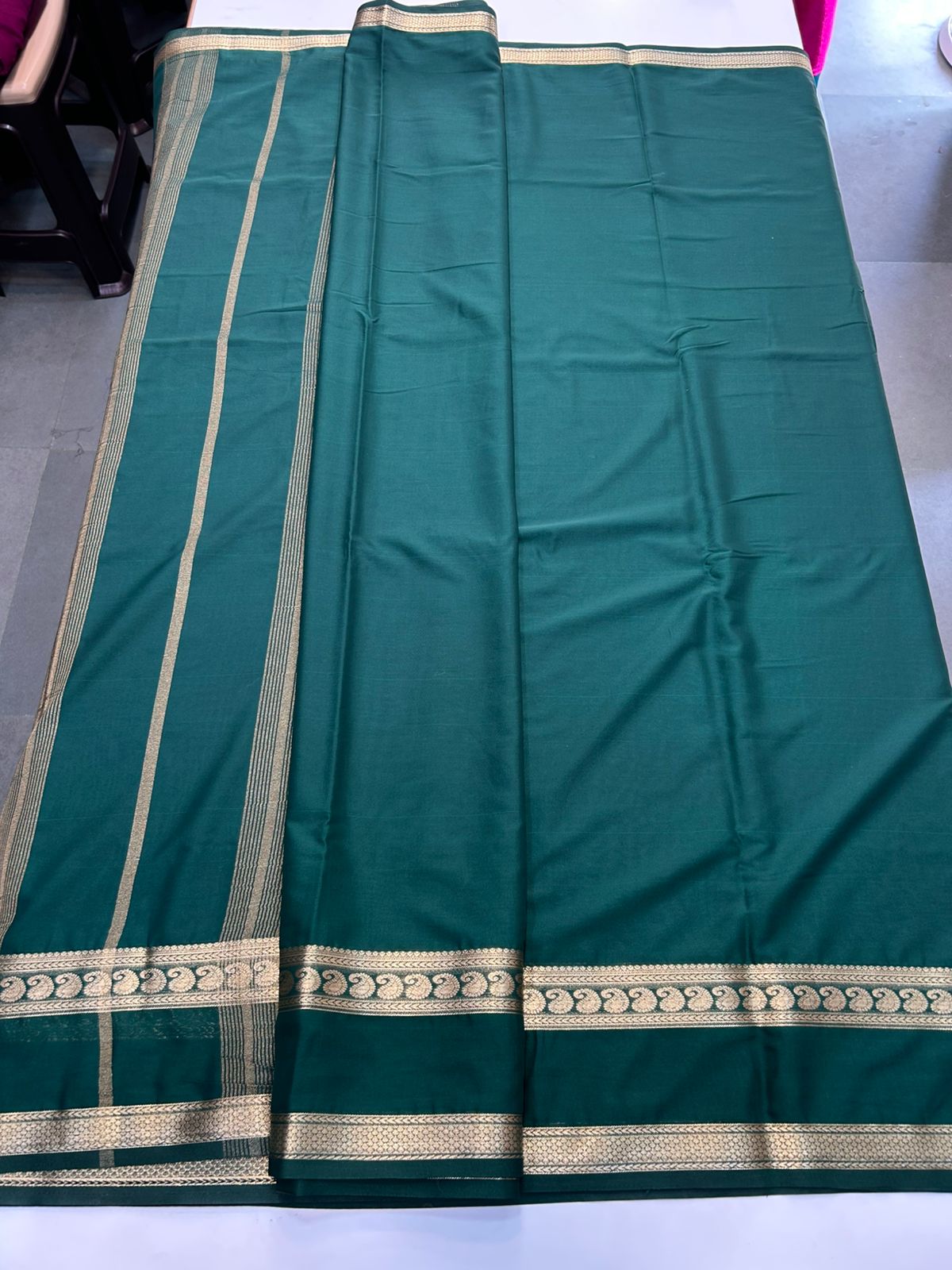Mysore Crepe Self Saree (2882)
