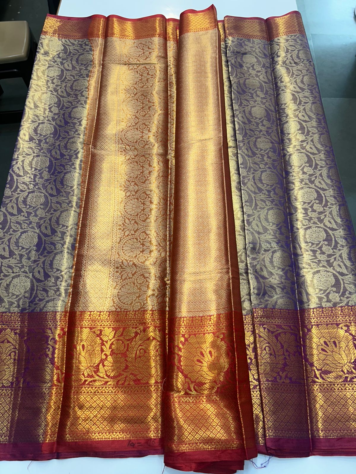 Semi Silk Tissue Jari Brocket Saree (2860C)