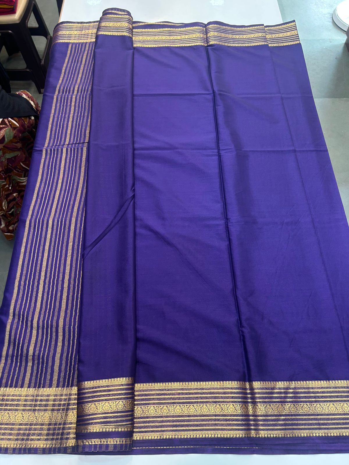 Mysore Crepe Self Saree(2898)