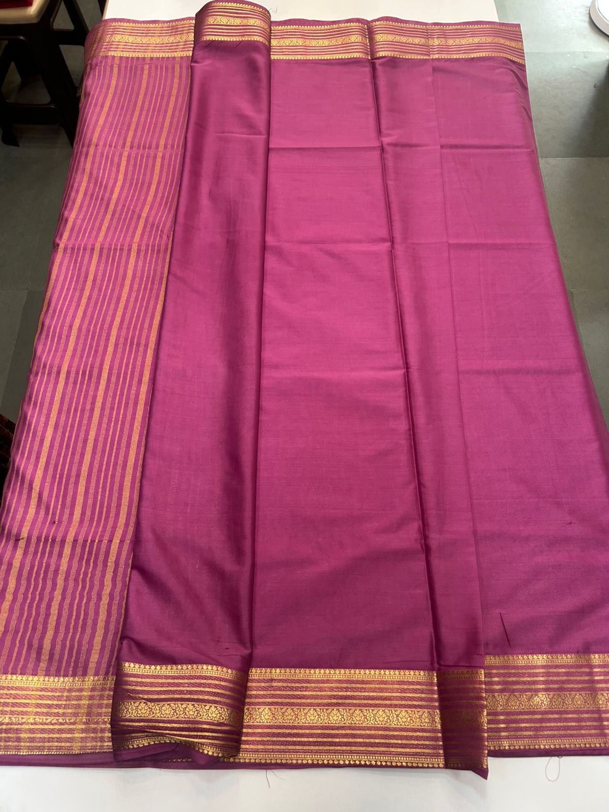 Mysore Crepe Self Saree(2898)