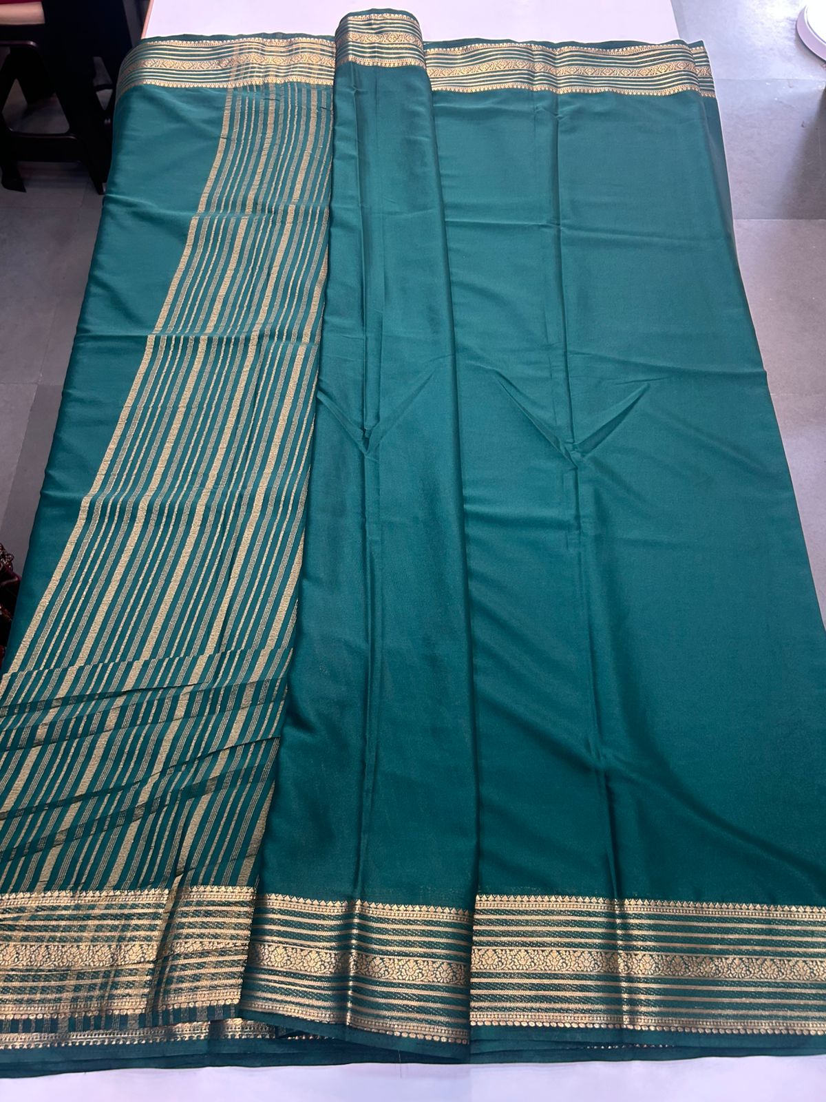 Mysore Crepe Self Saree(2898)