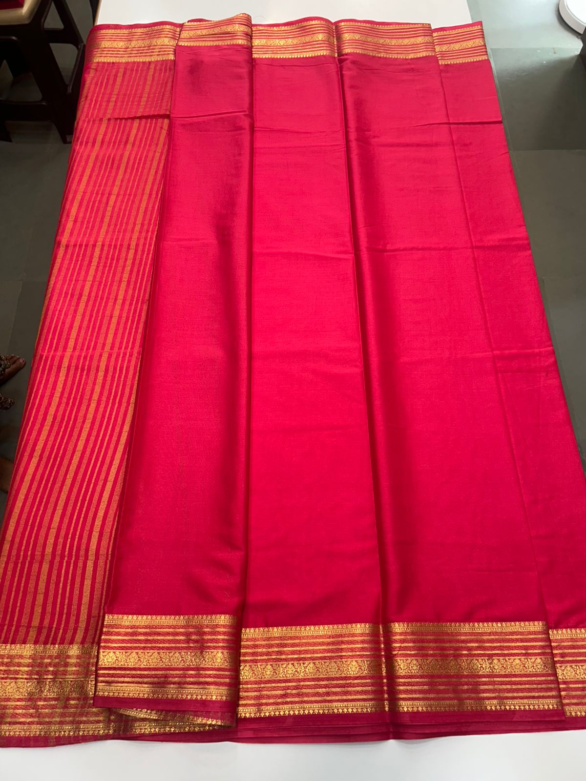 Mysore Crepe Self Saree(2898)