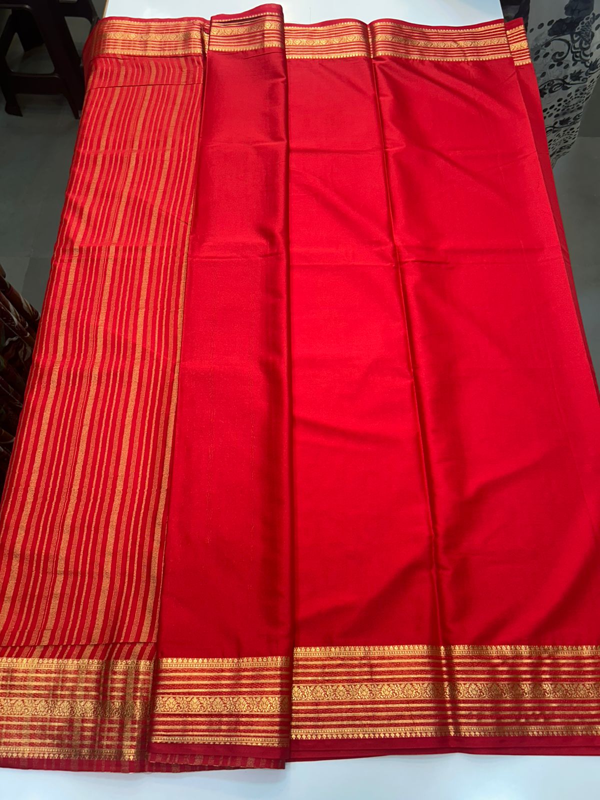 Mysore Crepe Self Saree(2898)