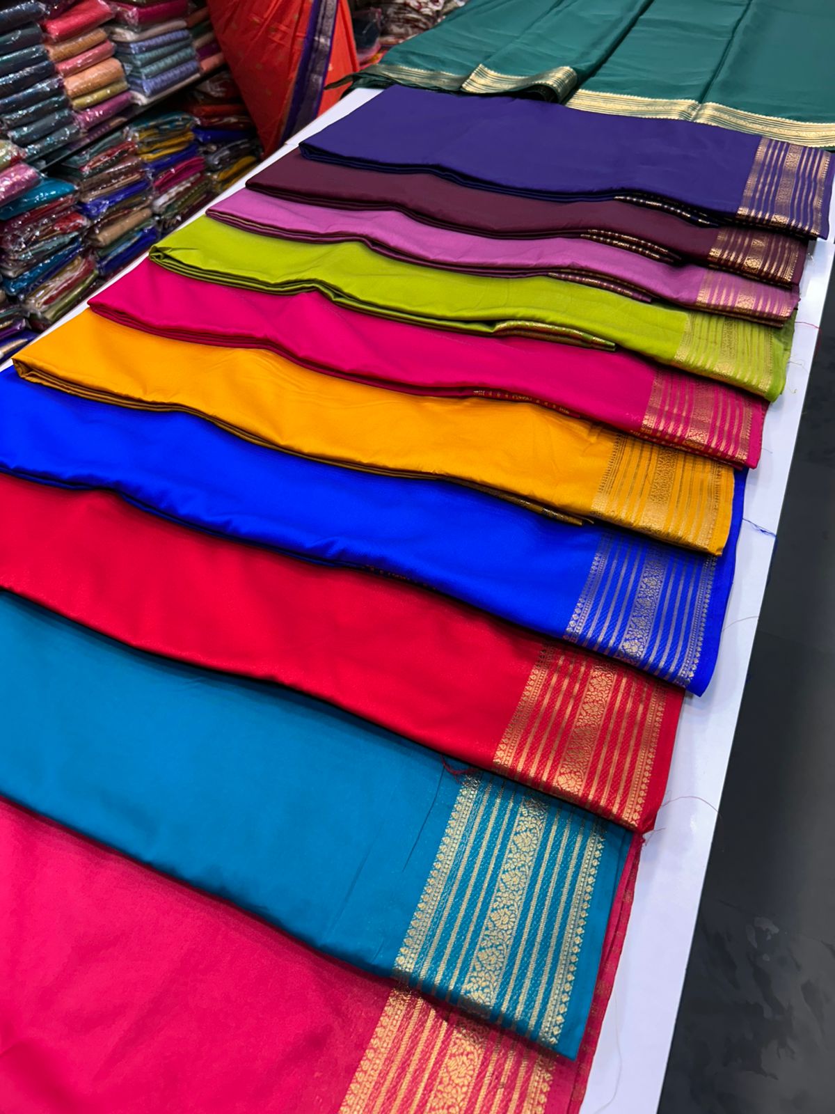Mysore Crepe Self Saree(2898)