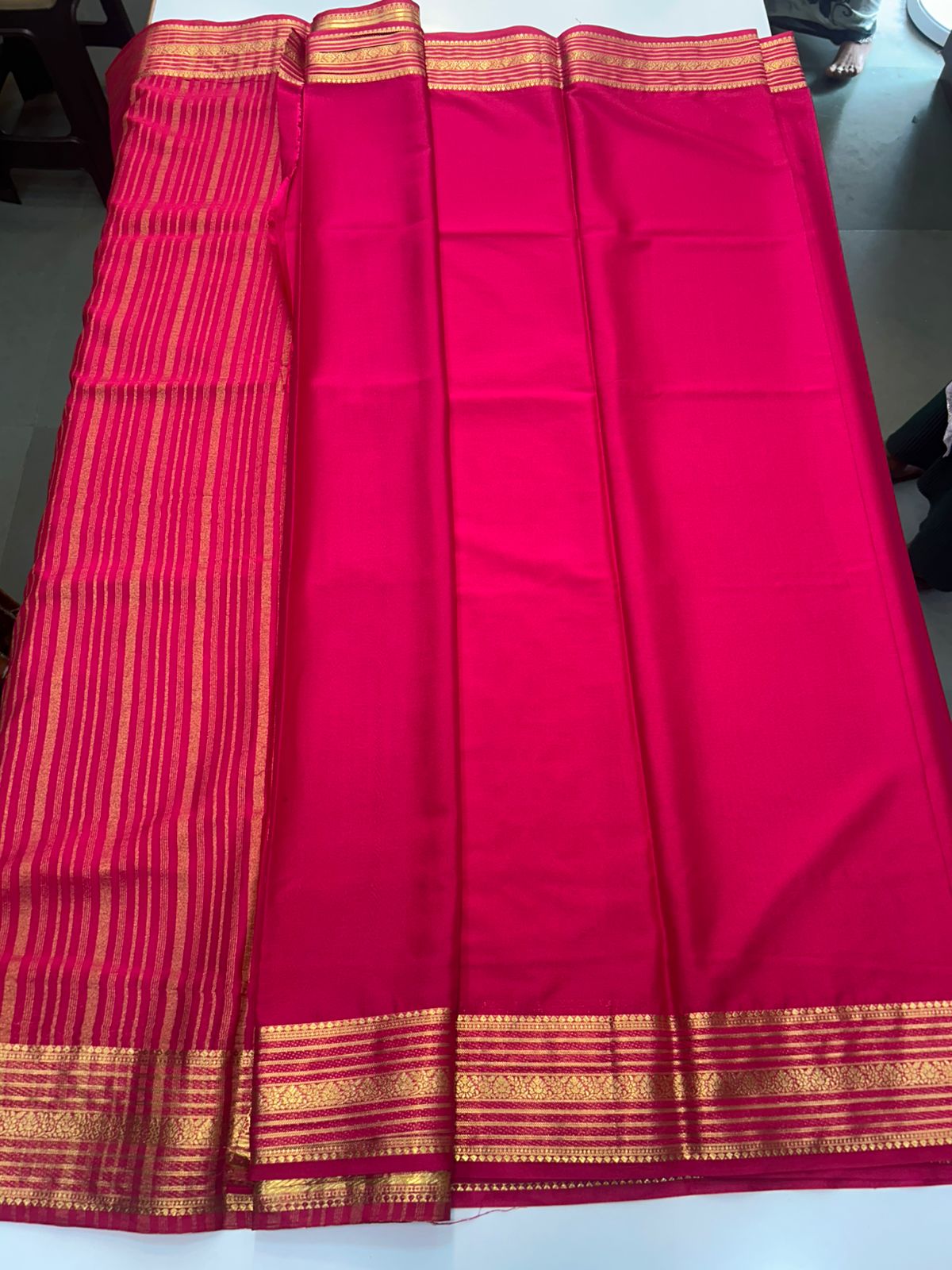 Mysore Crepe Self Saree(2898)