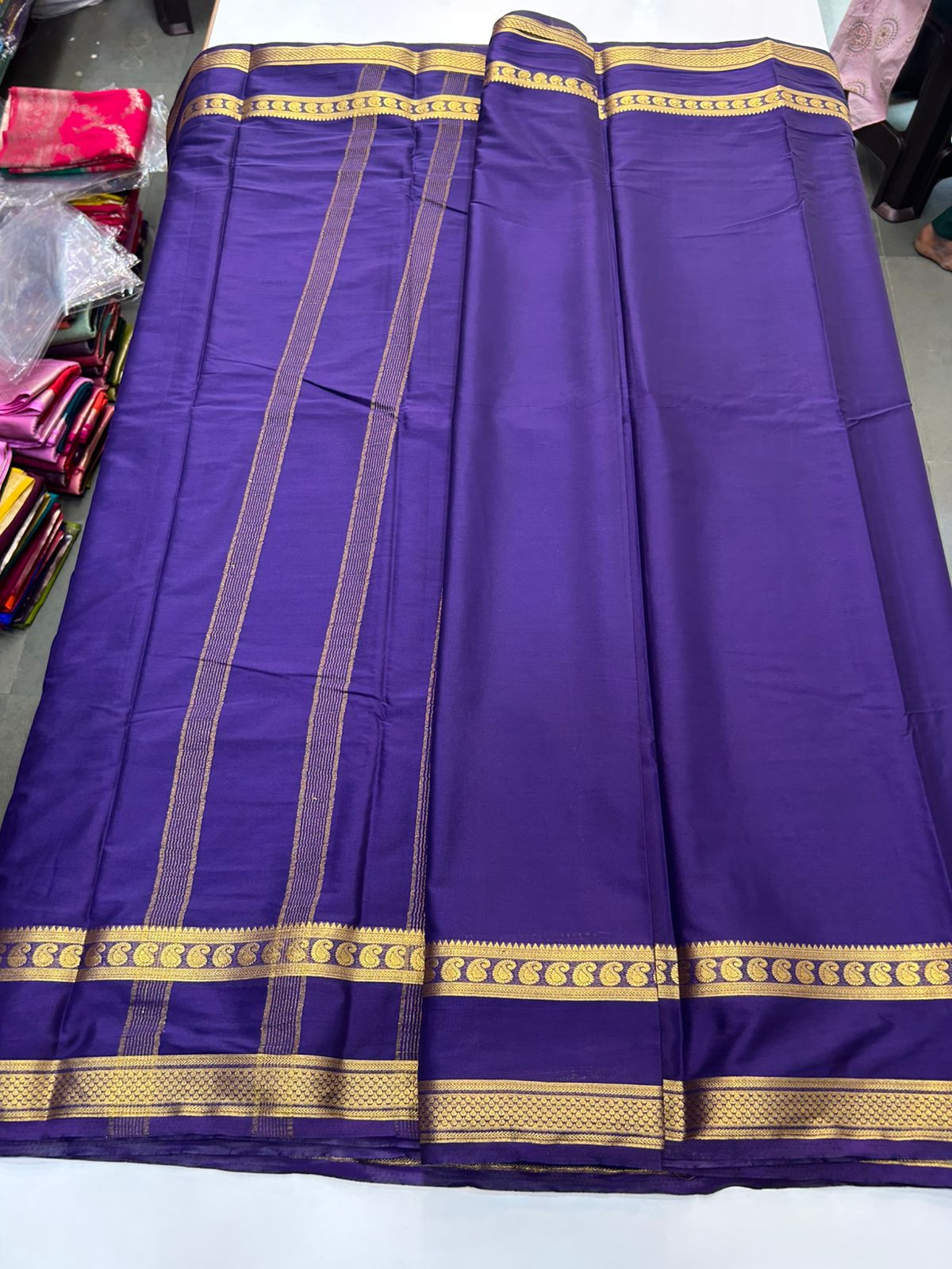 Mysore Crepe Self Saree(2902)