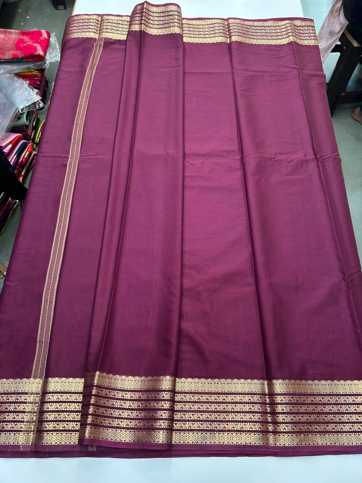 Mysore Crepe Self Saree(2903)