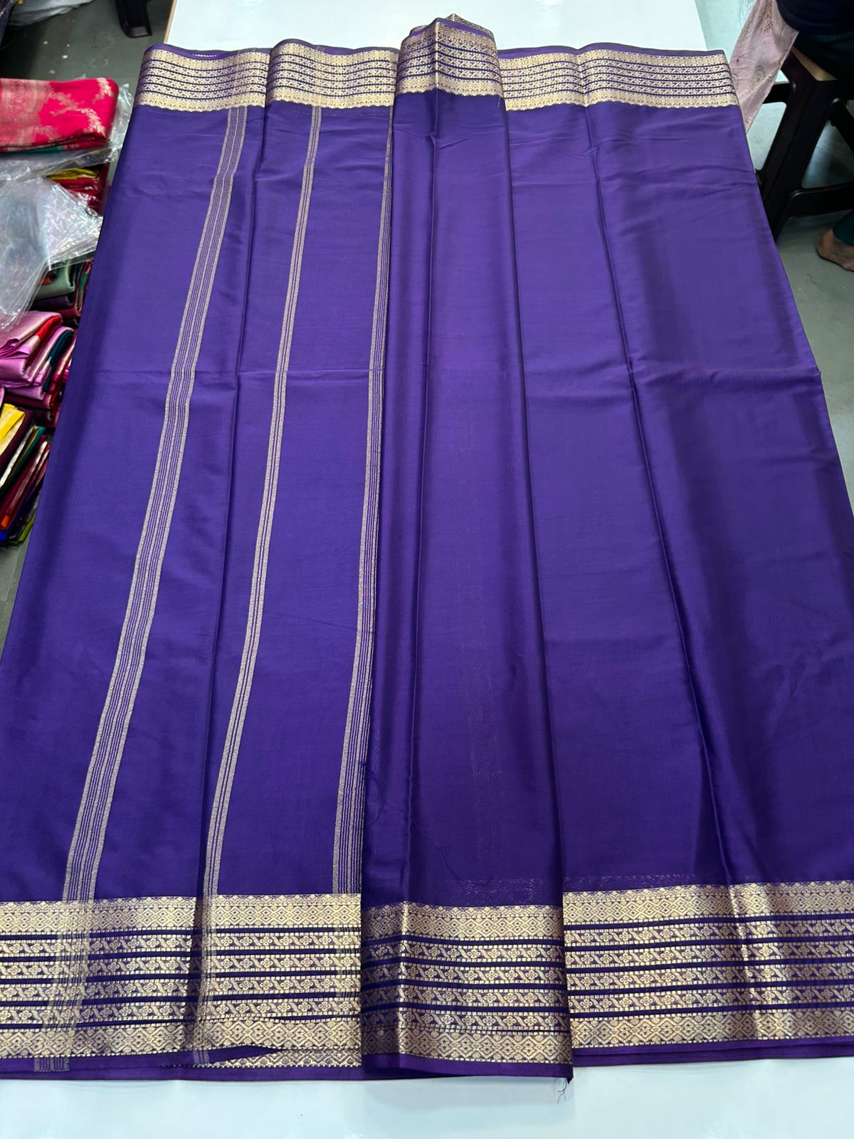 Mysore Crepe Self Saree(2903)
