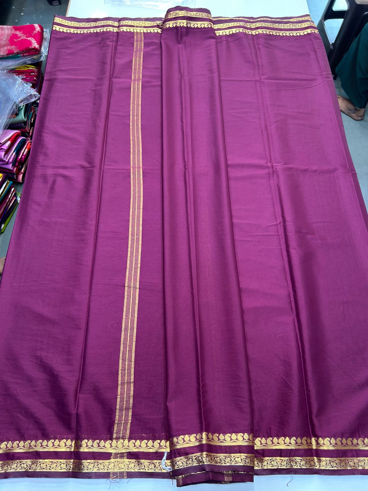 Mysore Crepe Self Saree(2899)