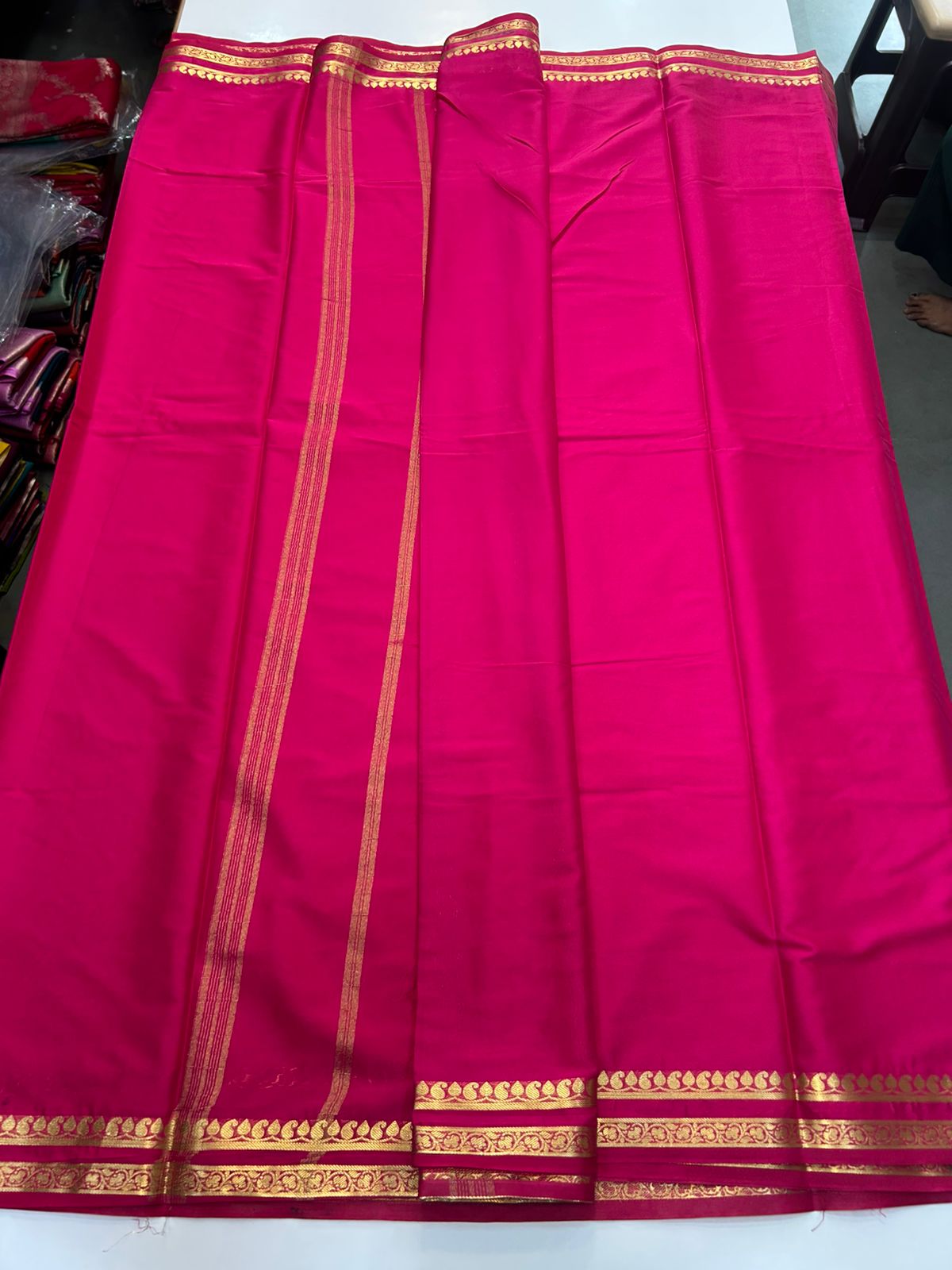 Mysore Crepe Self Saree(2899)