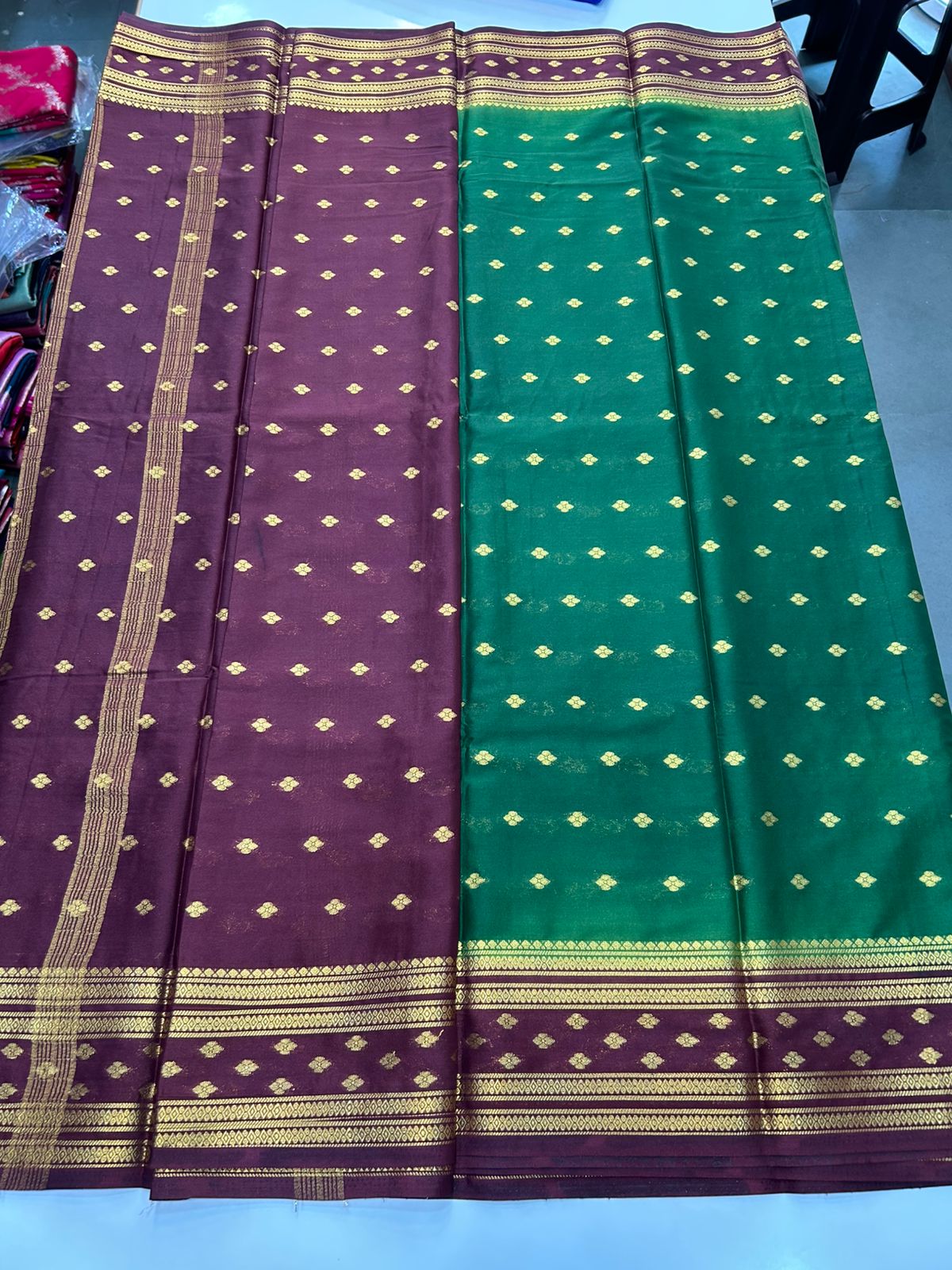 Mysore Crepe Butta Saree(2894)
