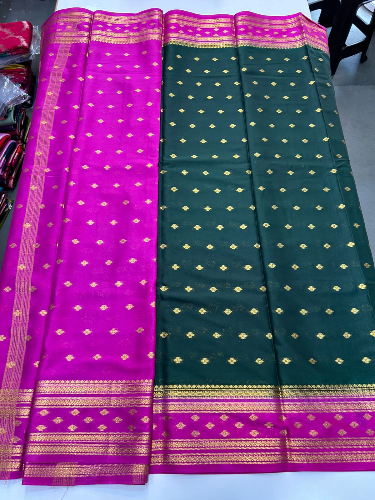 Mysore Crepe Butta Saree(2894)