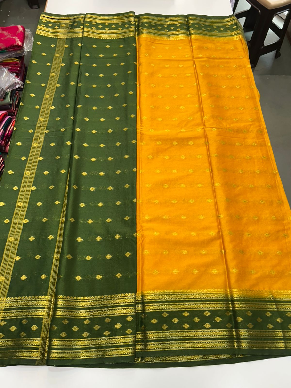 Mysore Crepe Butta Saree(2894)