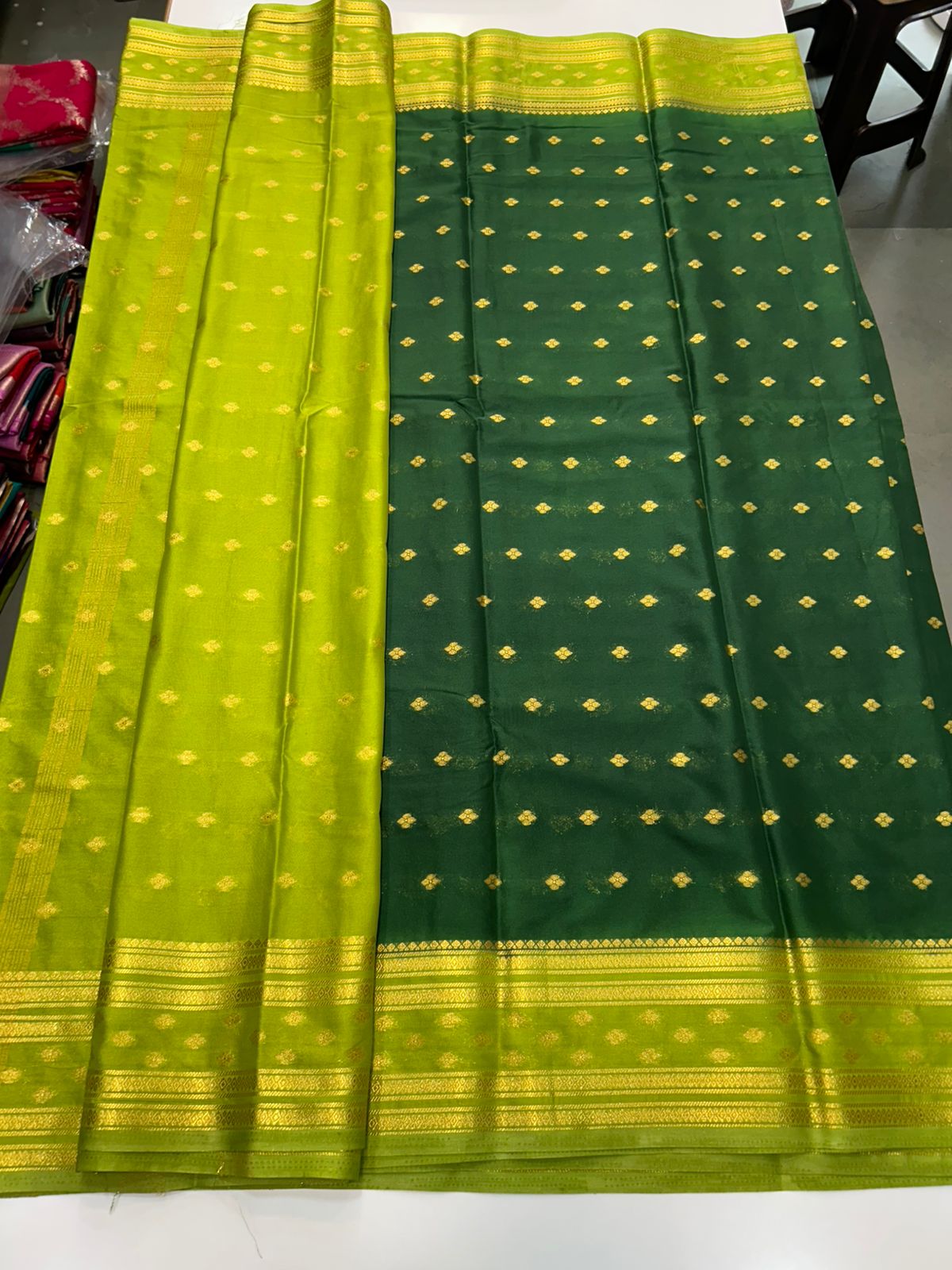 Mysore Crepe Butta Saree(2894)