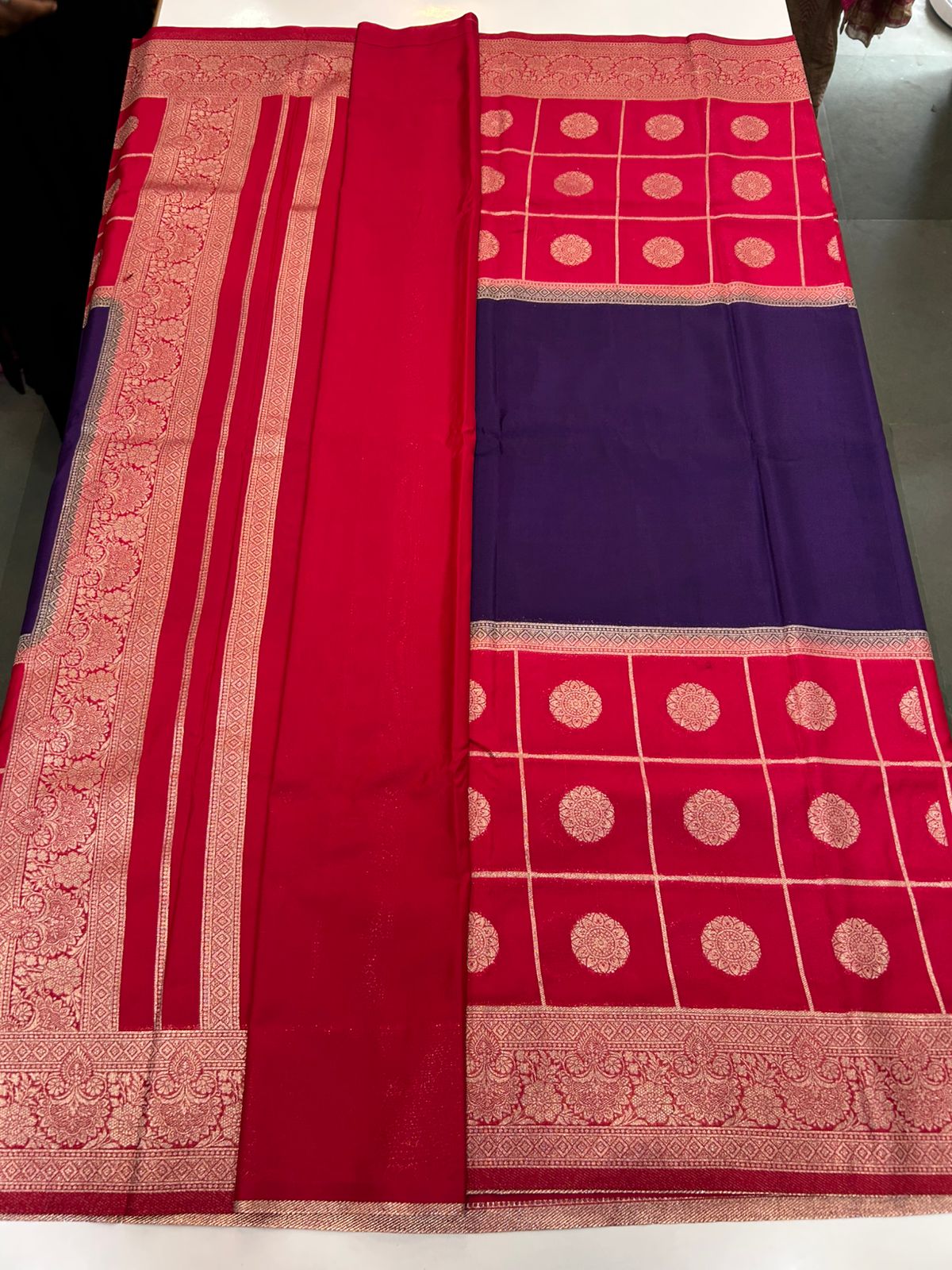 Khaddi Georgette Big Butta Border Saree (2891)