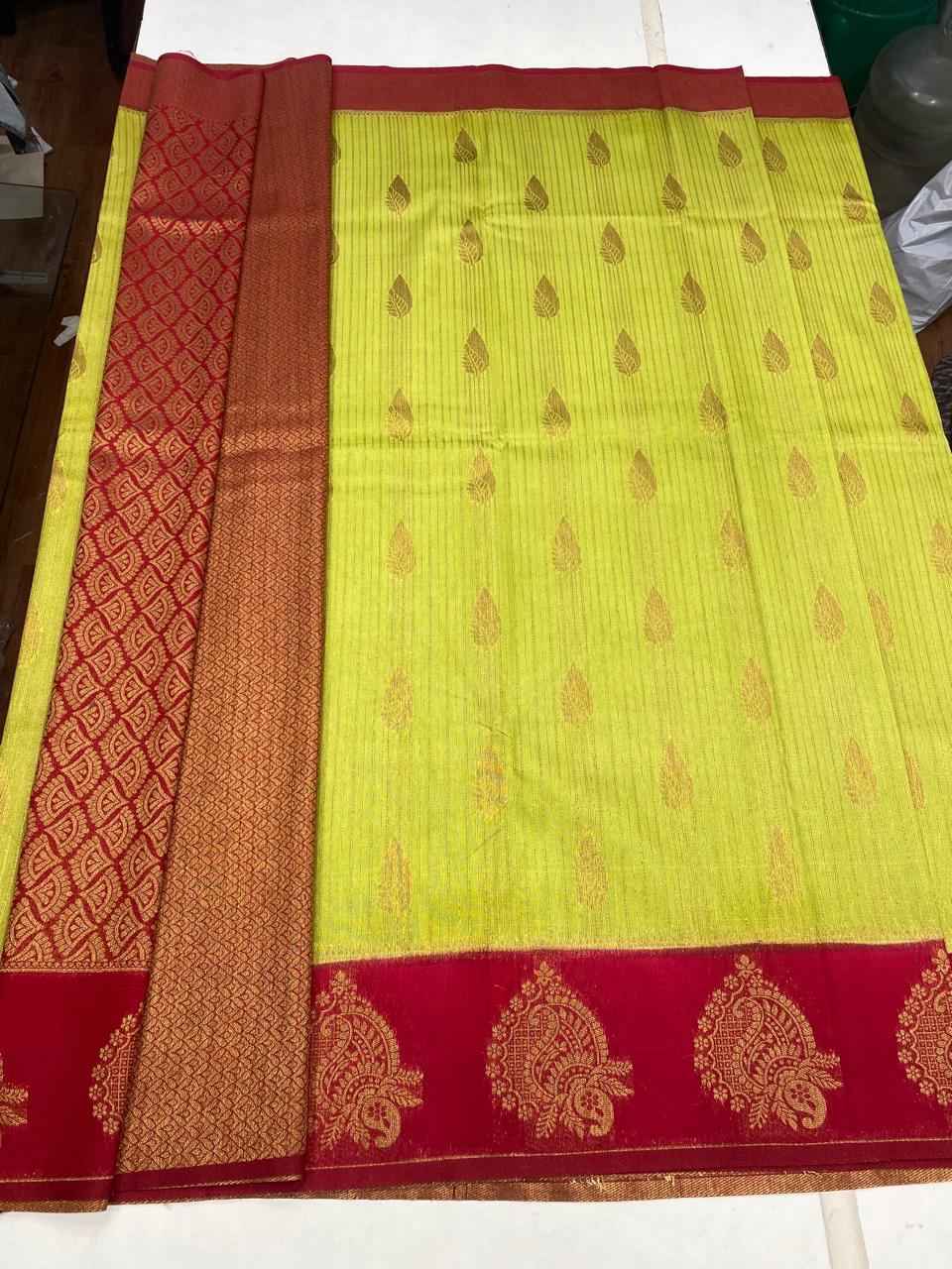 Georgette Raw silk Butta Saree (2908)