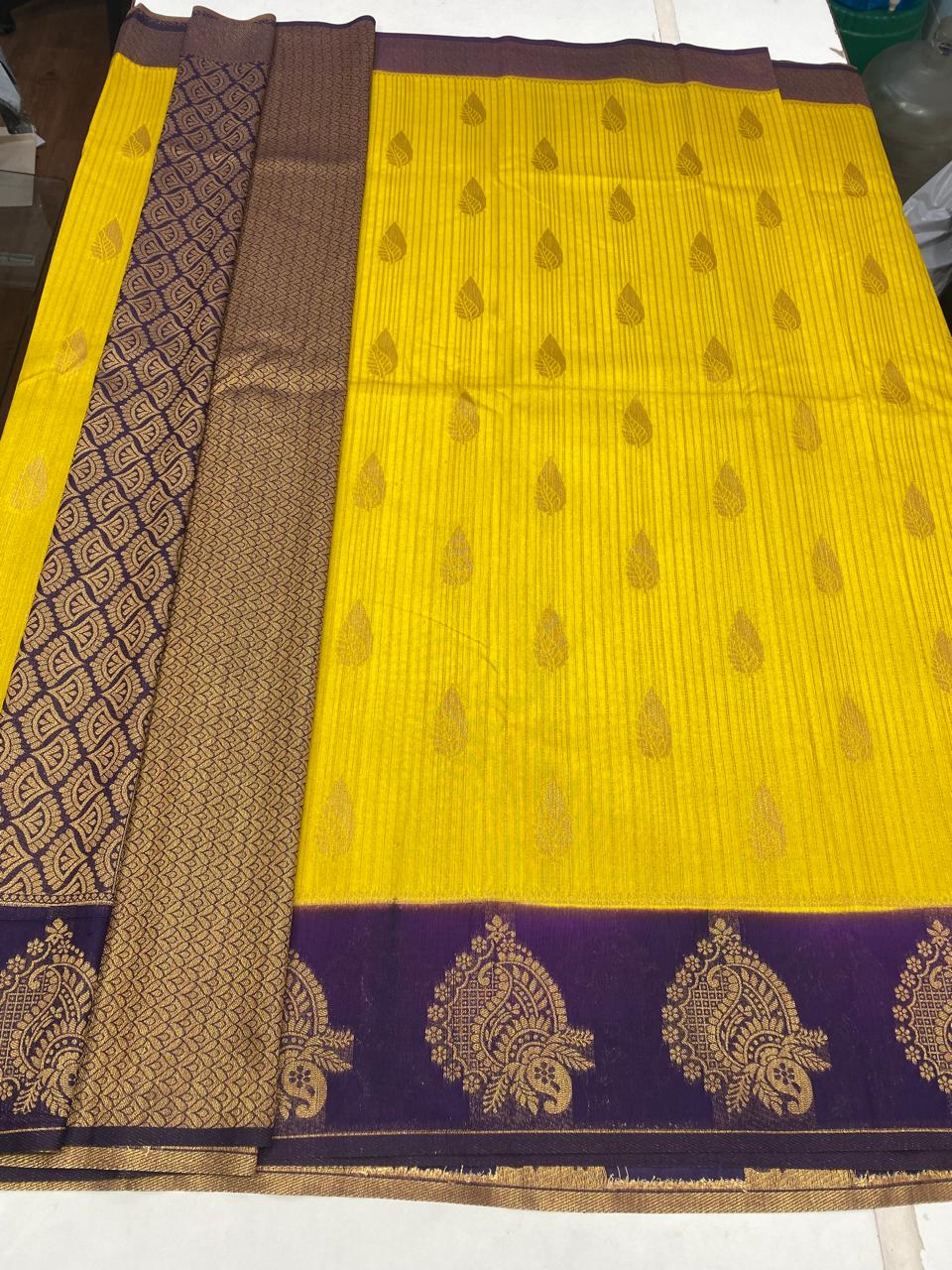 Georgette Raw silk Butta Saree (2908)