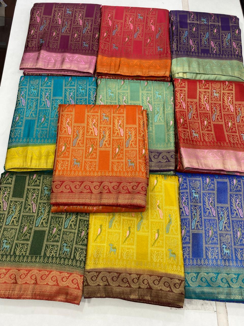 Satin Brocade Saree (2909)