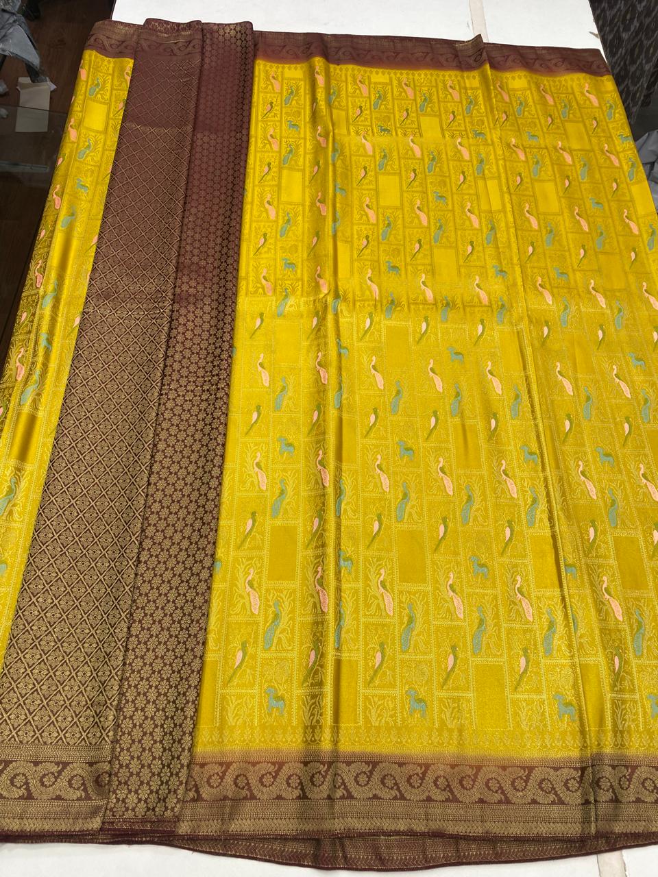 Satin Brocade Saree (2909)