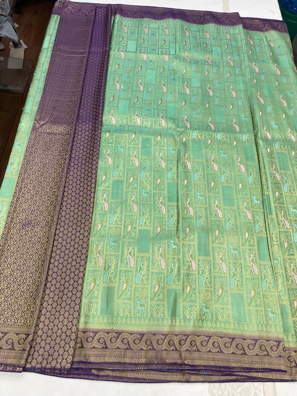 Satin Brocade Saree (2909)