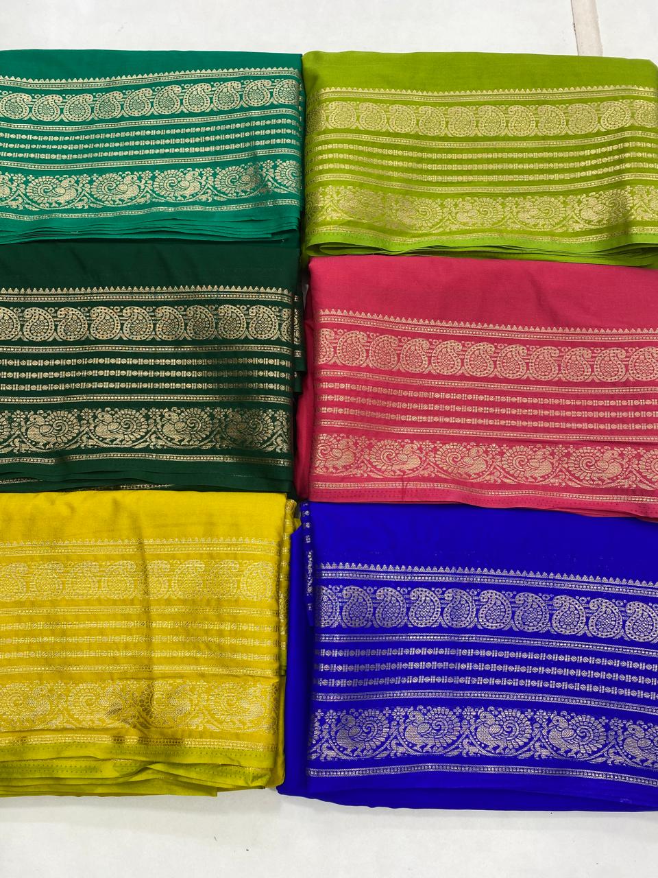 Mysore Crepe Self Saree(2883)
