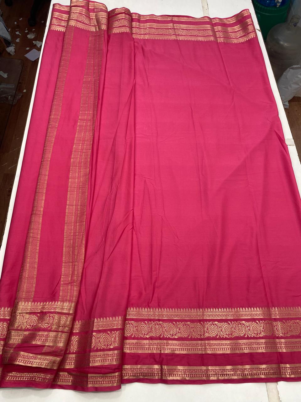 Mysore Crepe Self Saree (2901)