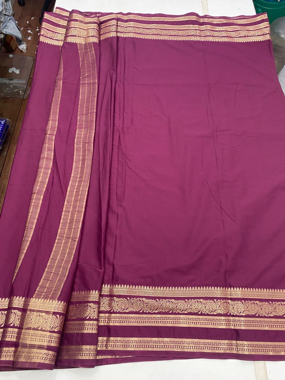 Mysore Crepe Self Saree (2901)