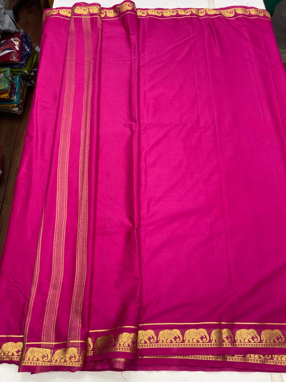 Mysore Crepe Self Saree(2873C)