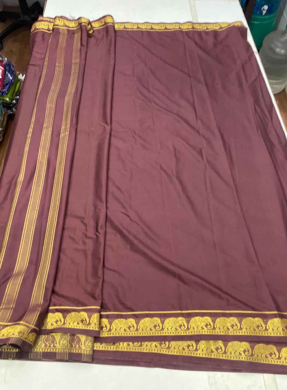 Mysore Crepe Self Saree(2873C)