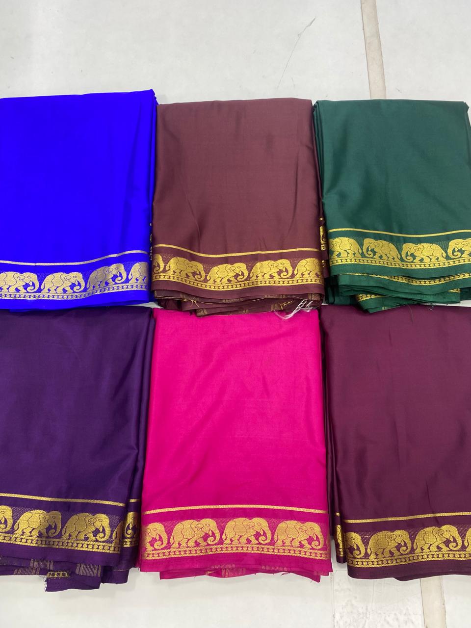 Mysore Crepe Self Saree(2873C)