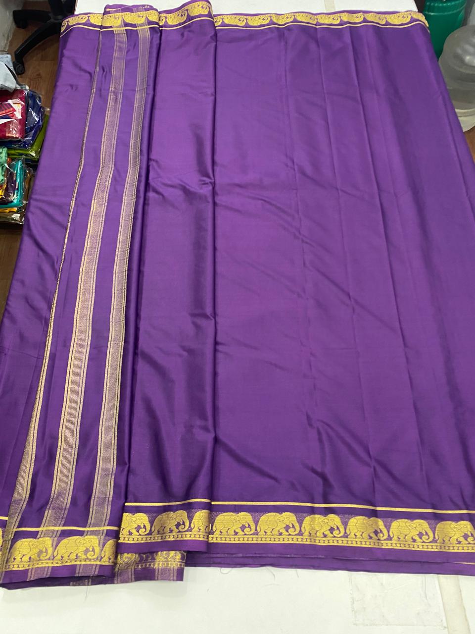 Mysore Crepe Self Saree(2873C)