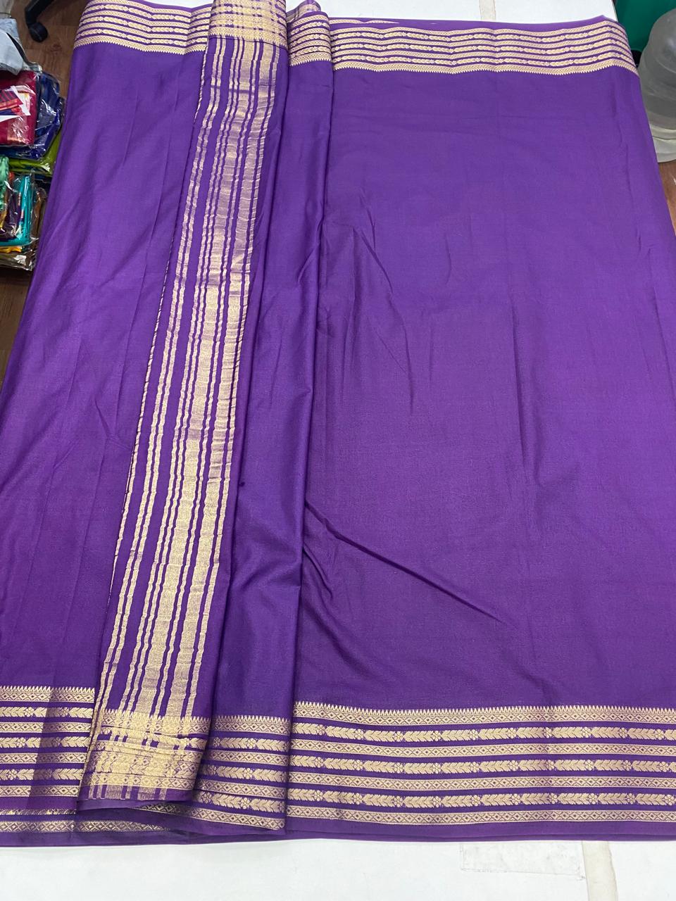 Mysore Crepe Self Saree(2873B)