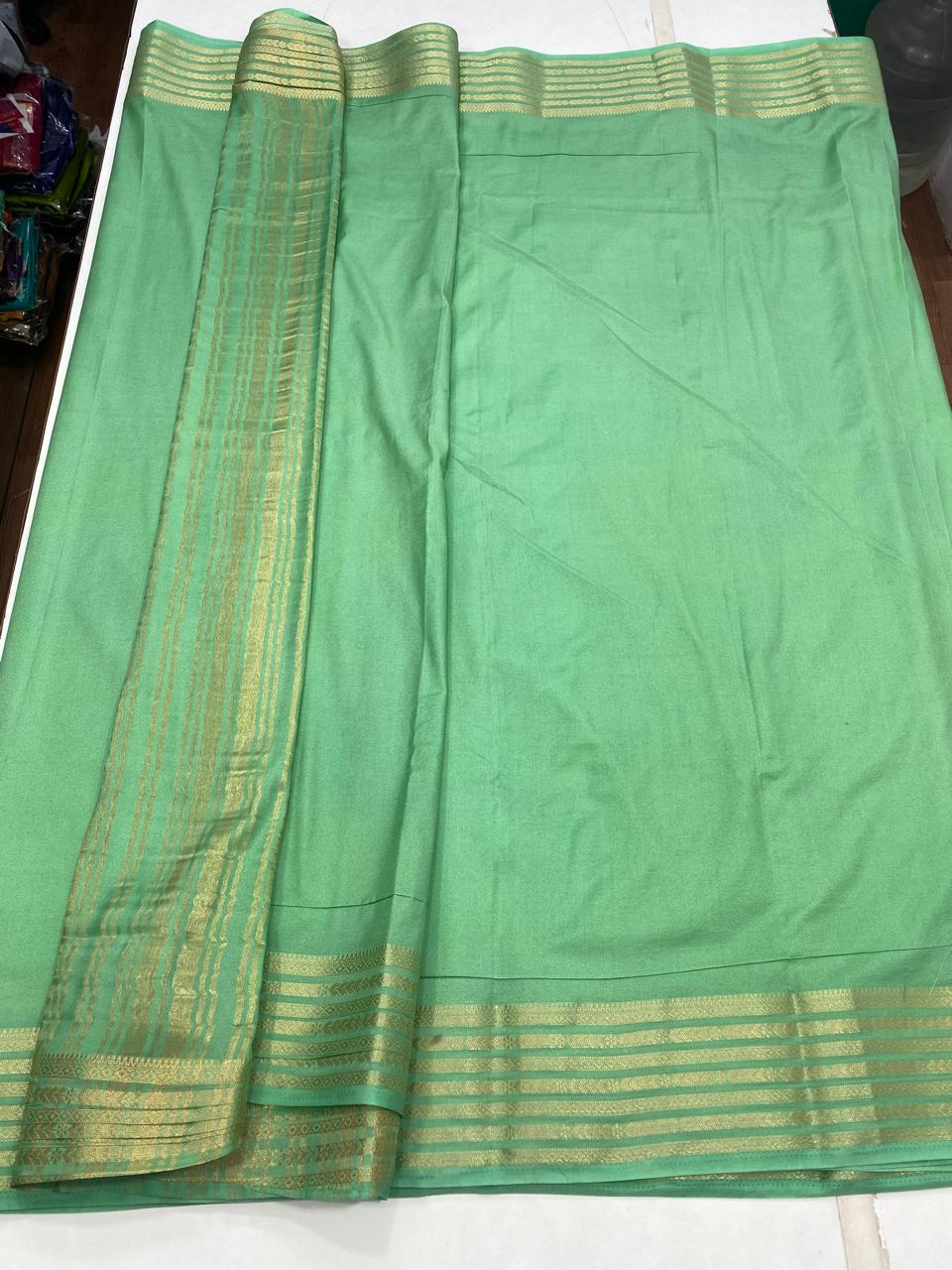Mysore Crepe Self Saree(2873B)