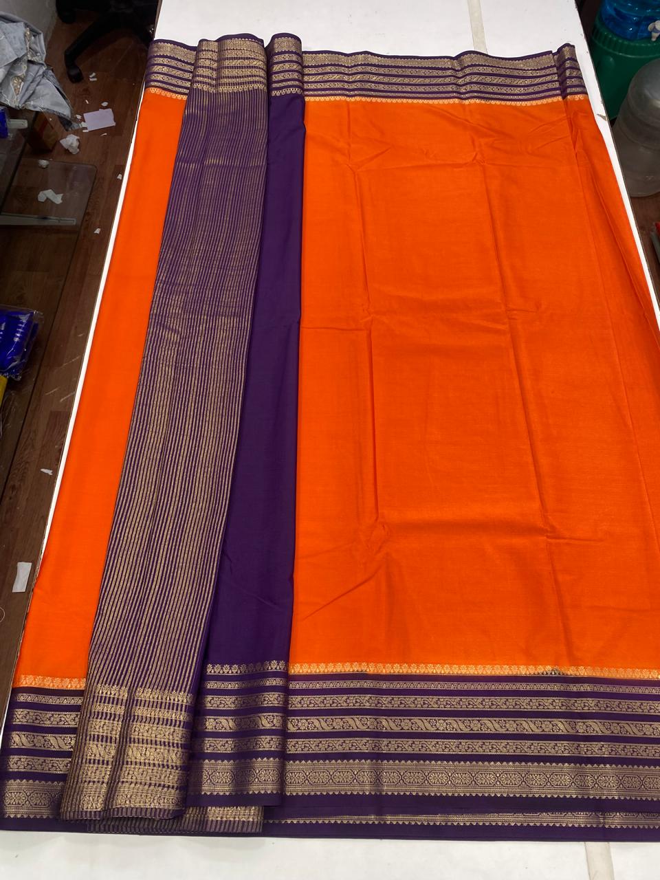 Mysore Crepe Zari Border Saree(2869)