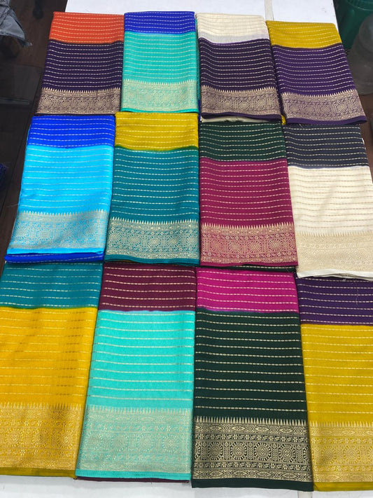 Gatti Border Lines Saree(2920)