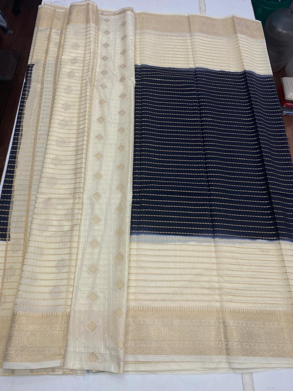 Gatti Border Lines Saree(2920)