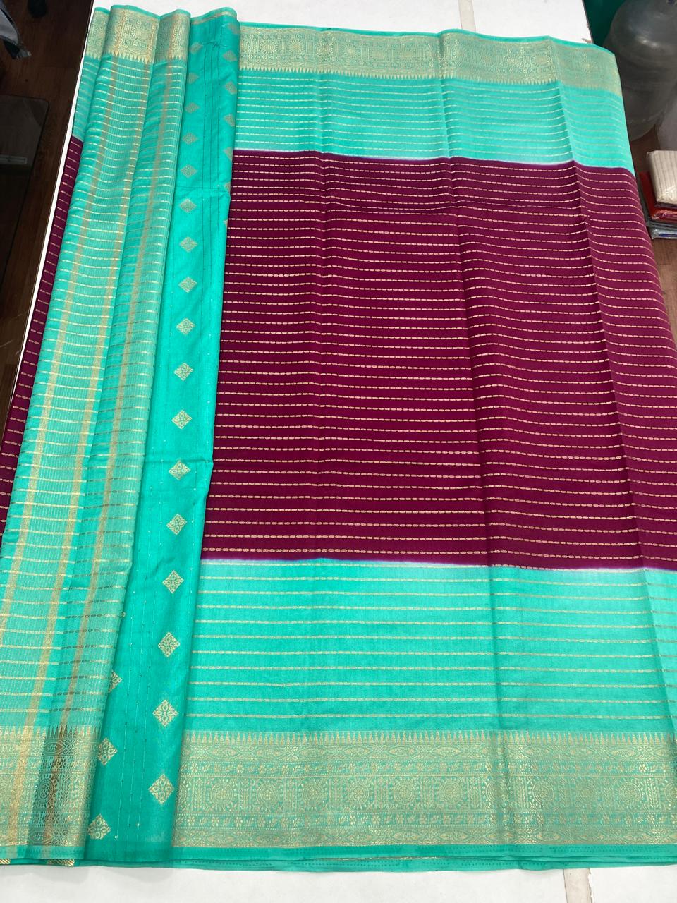 Gatti Border Lines Saree(2920)