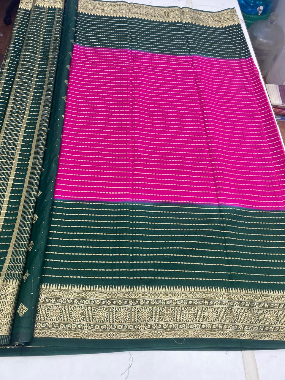 Gatti Border Lines Saree(2920)