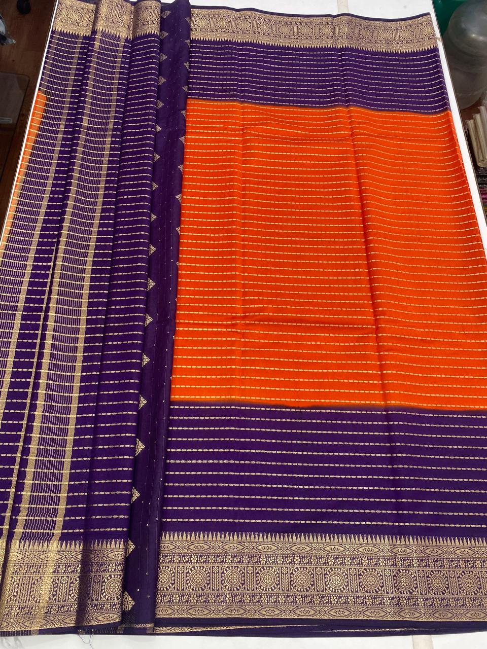 Gatti Border Lines Saree(2920)