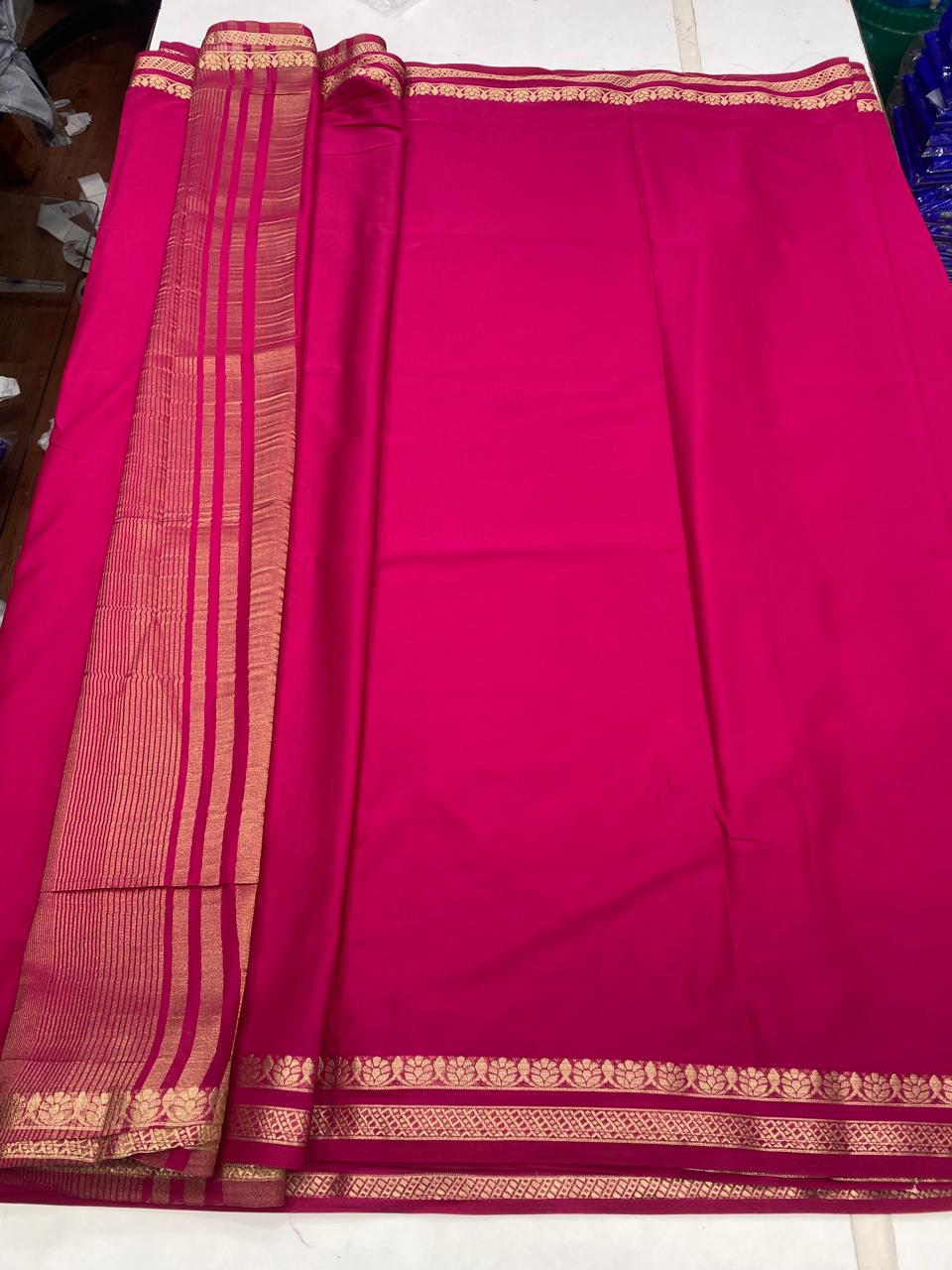 Mysore Crepe Self Saree(2910)