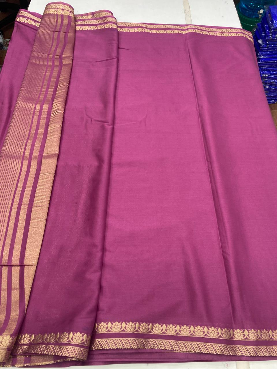 Mysore Crepe Self Saree(2910)