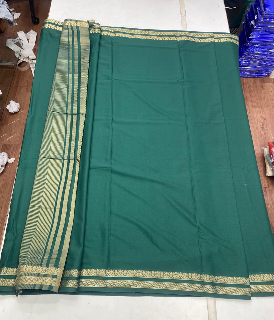 Mysore Crepe Self Saree(2910)