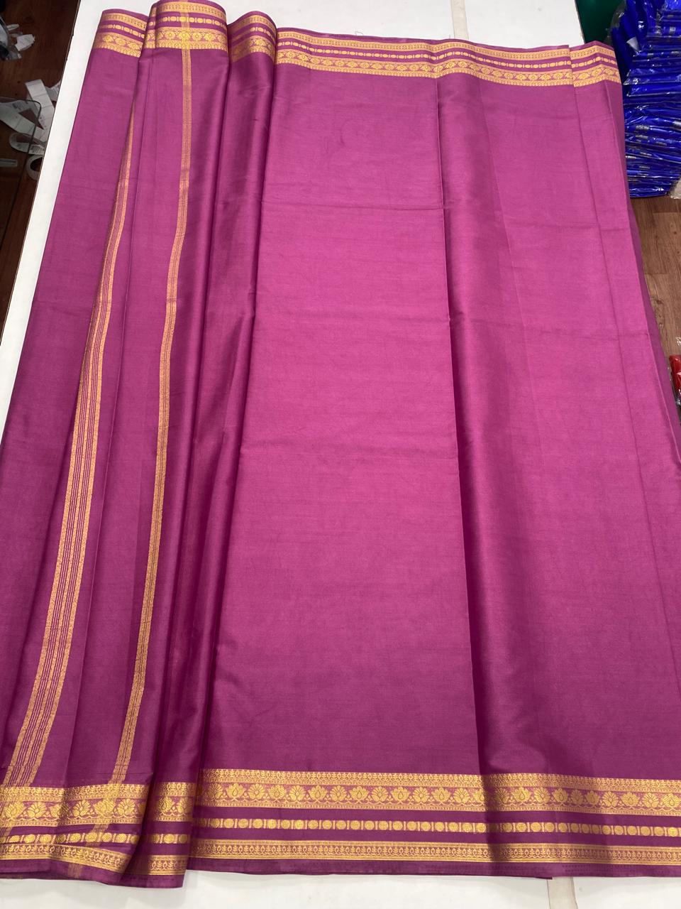 Mysore Crepe Self Saree (2886B)