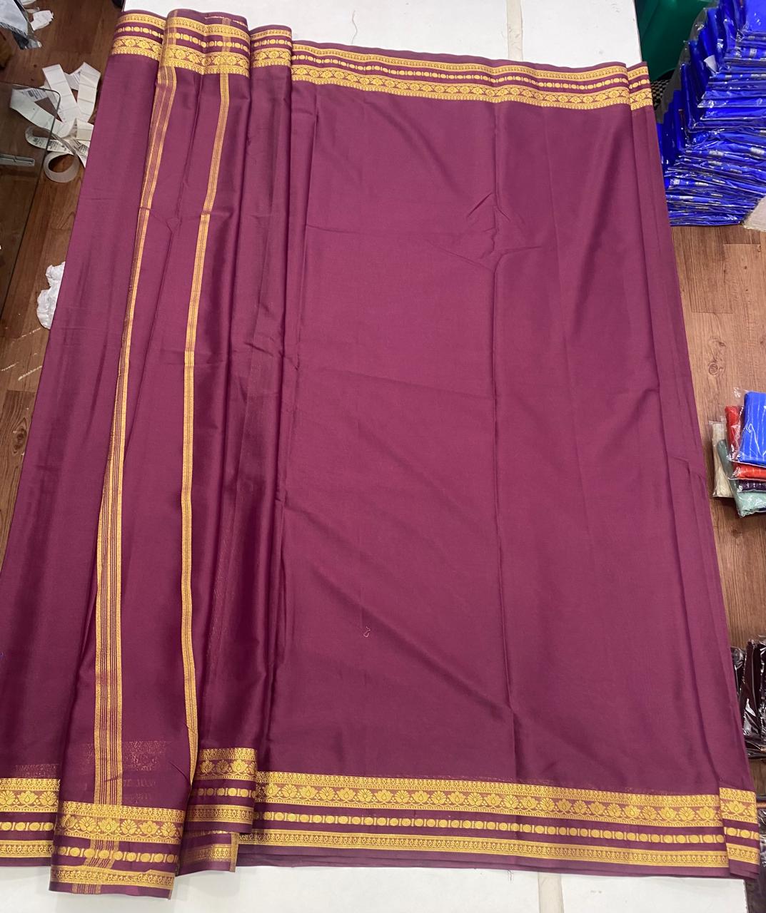 Mysore Crepe Self Saree (2886B)