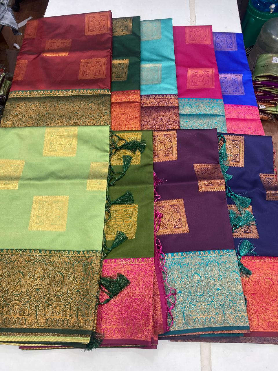 Semi Silk Butta Saree(2355B)